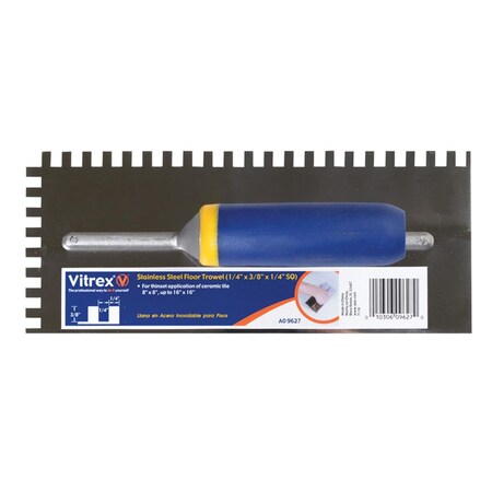 Gizmo 49916Q 4.5 x 11 in. Square Notch Trowel GI3314806